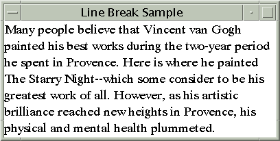 line break